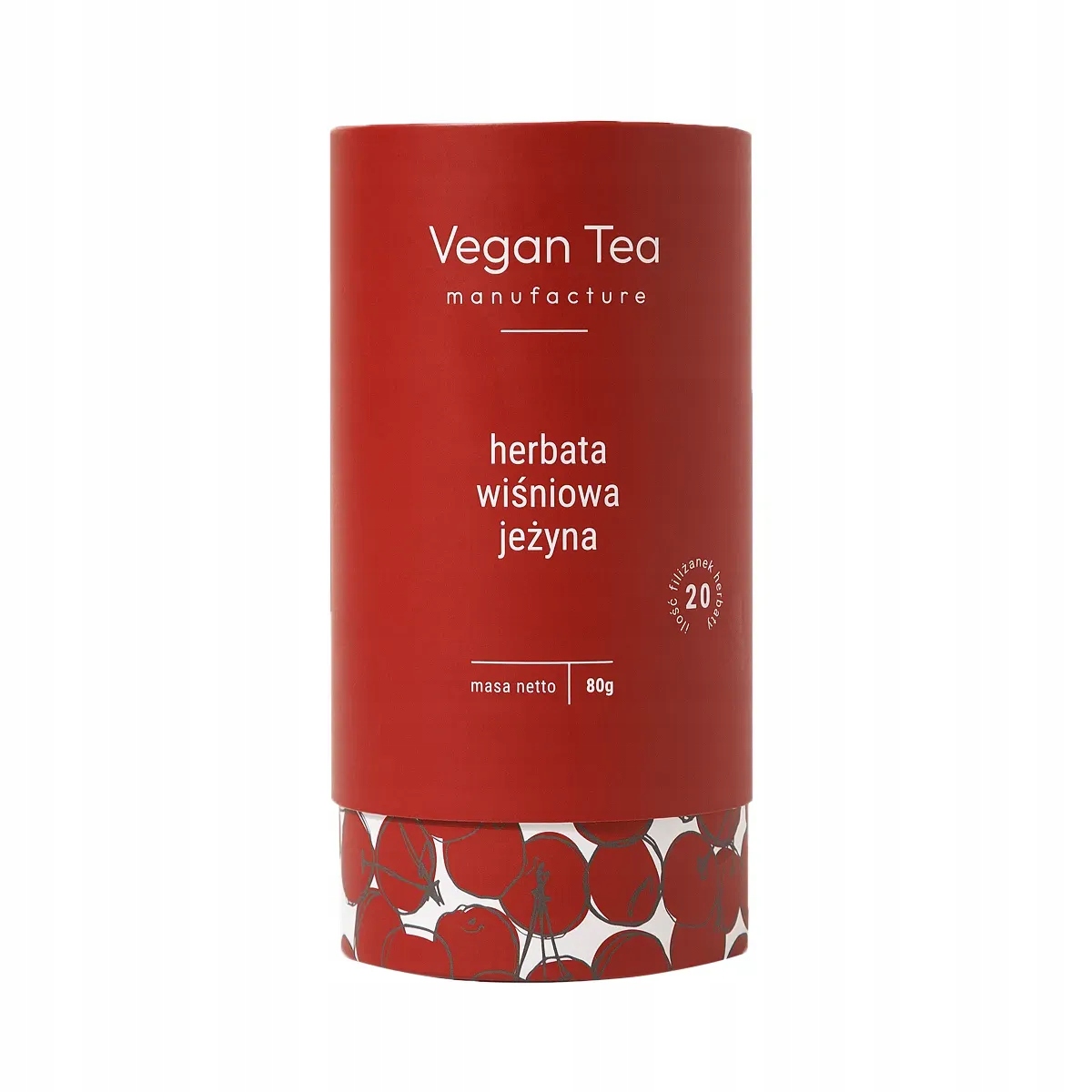 Vegan Tea Třešňová ostružina Čaj Černý 80 g