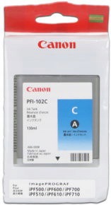 Canon Ink PFI-102 Cyan iPF-500, 600, 700
