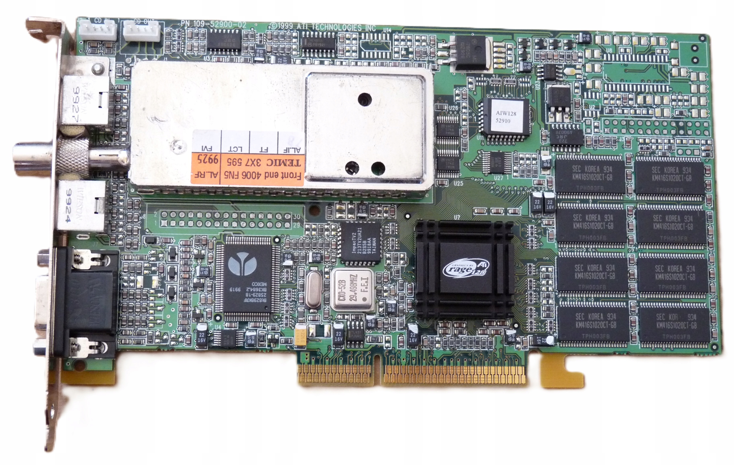 Karta Graficzna ATI AIW All in Wonder Rage 128 Pro 32MB Retro