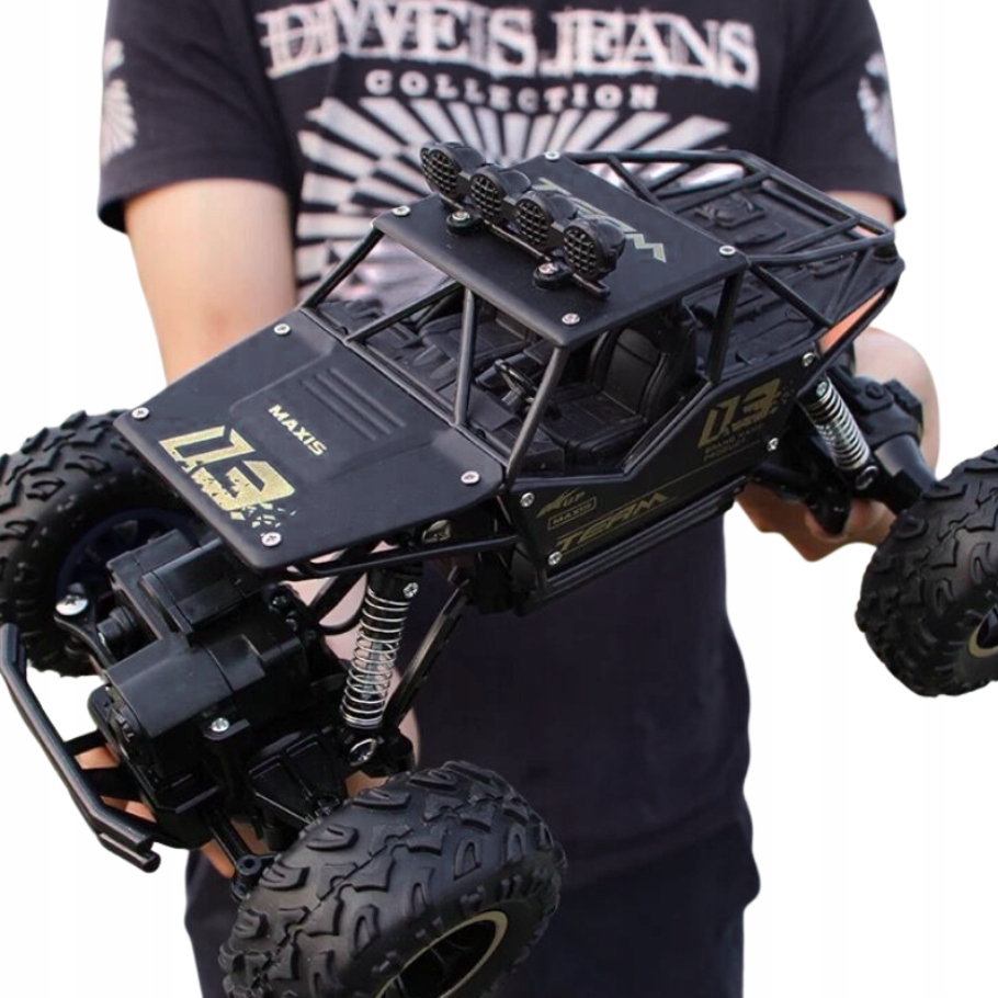 Samochód Zdalnie Sterowany Duże Auto Rc Metal Terenowy 4X4 2 Akumulatory