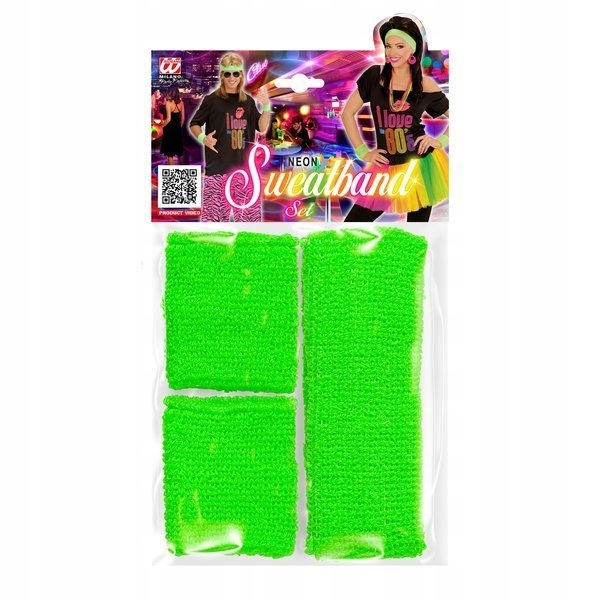 ZESTAW ŚCIĄGACZY OPASEK OPASKI NEONOWE 80' ZIELONE Marka Widmann