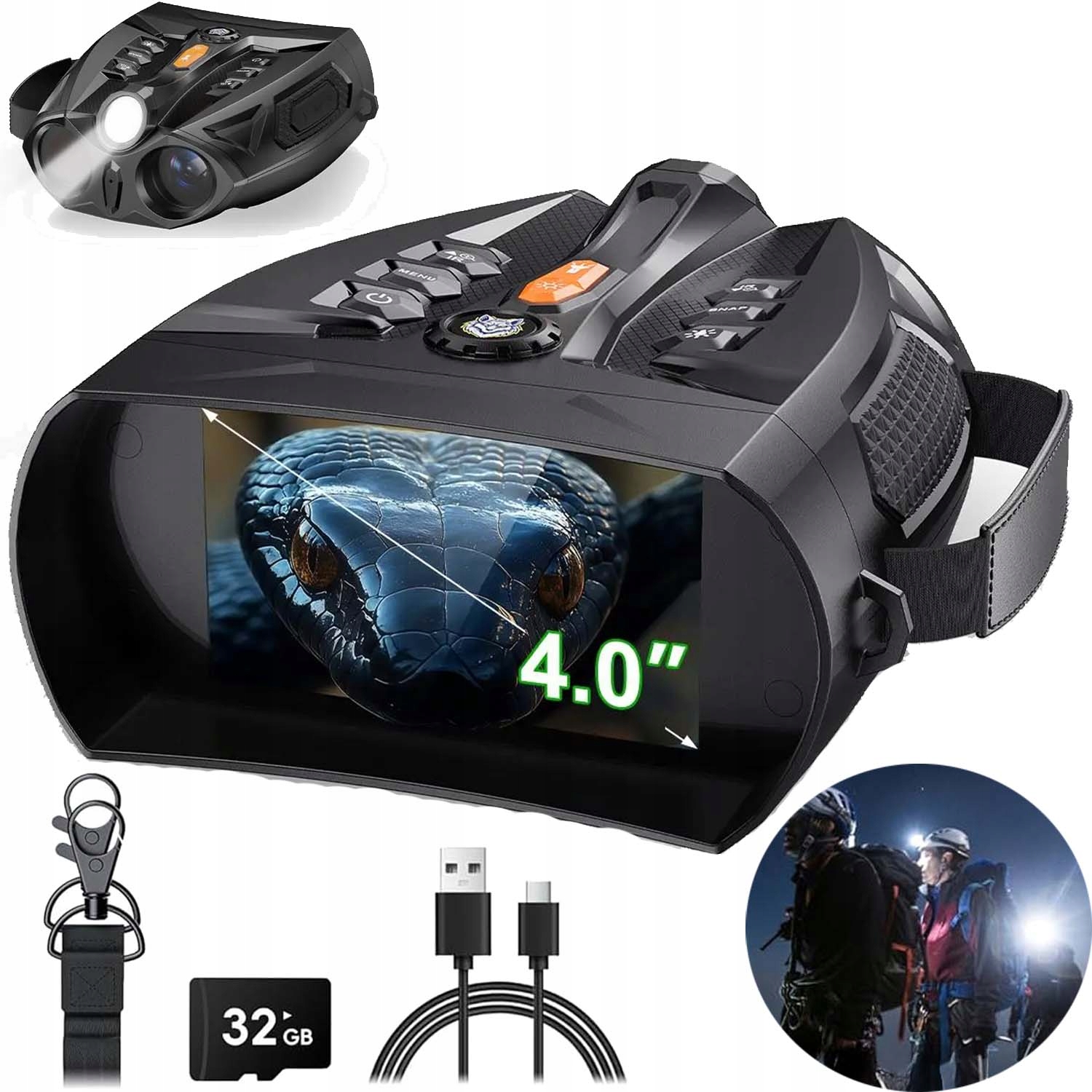 Noční Vidění Digitální Dalekohled Nahrávání Ir 850 M Zoom Obrazovka 10X Hd 5000 Mah