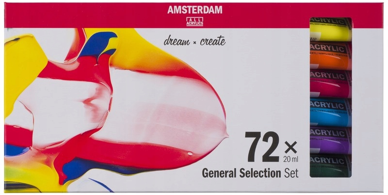 Sada akrylových barev v tubách 72x20ml, Amsterda