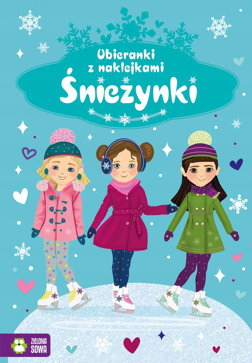 ŚNIEŻYNKI UBIERANKI Z NAKLEJKAMI