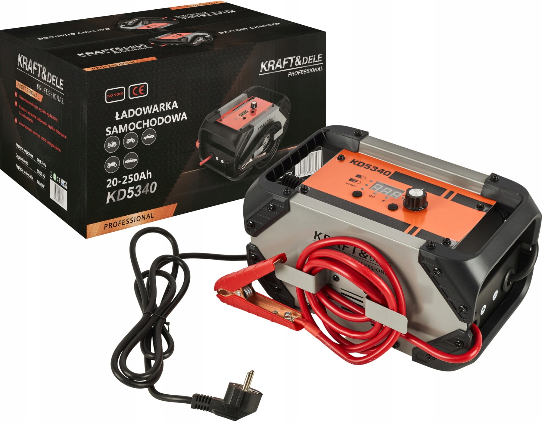 Nabíjačka Do Auta Usmerňovač S Štartovaním 20-250AH 12/24V 35A KD5340