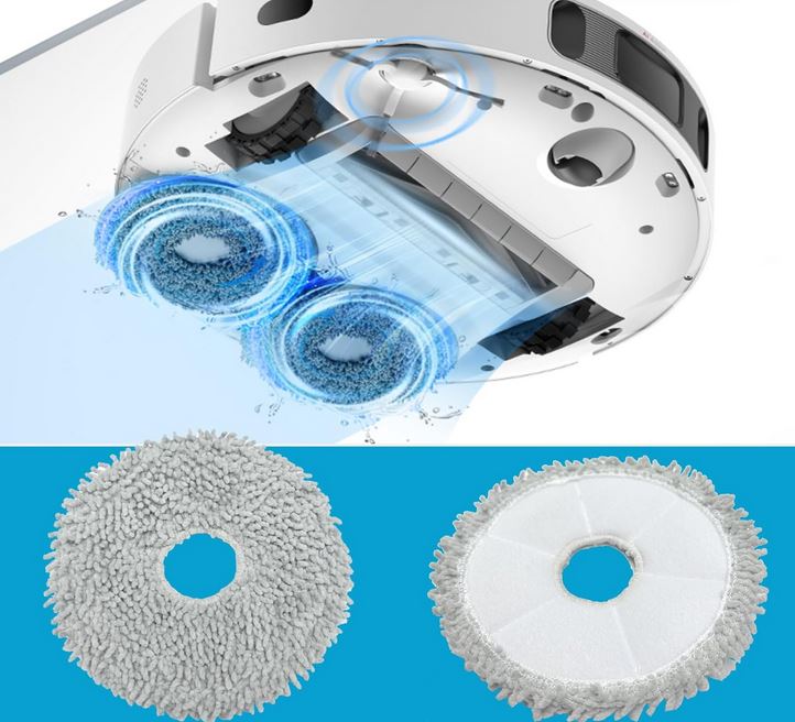 6X MOP DO XIAOMI MI ROBOT VACUUM X10+/S10+/DREAME L20 ULTRA/L10S PRO ULTRA/ Stan opakowania oryginalne