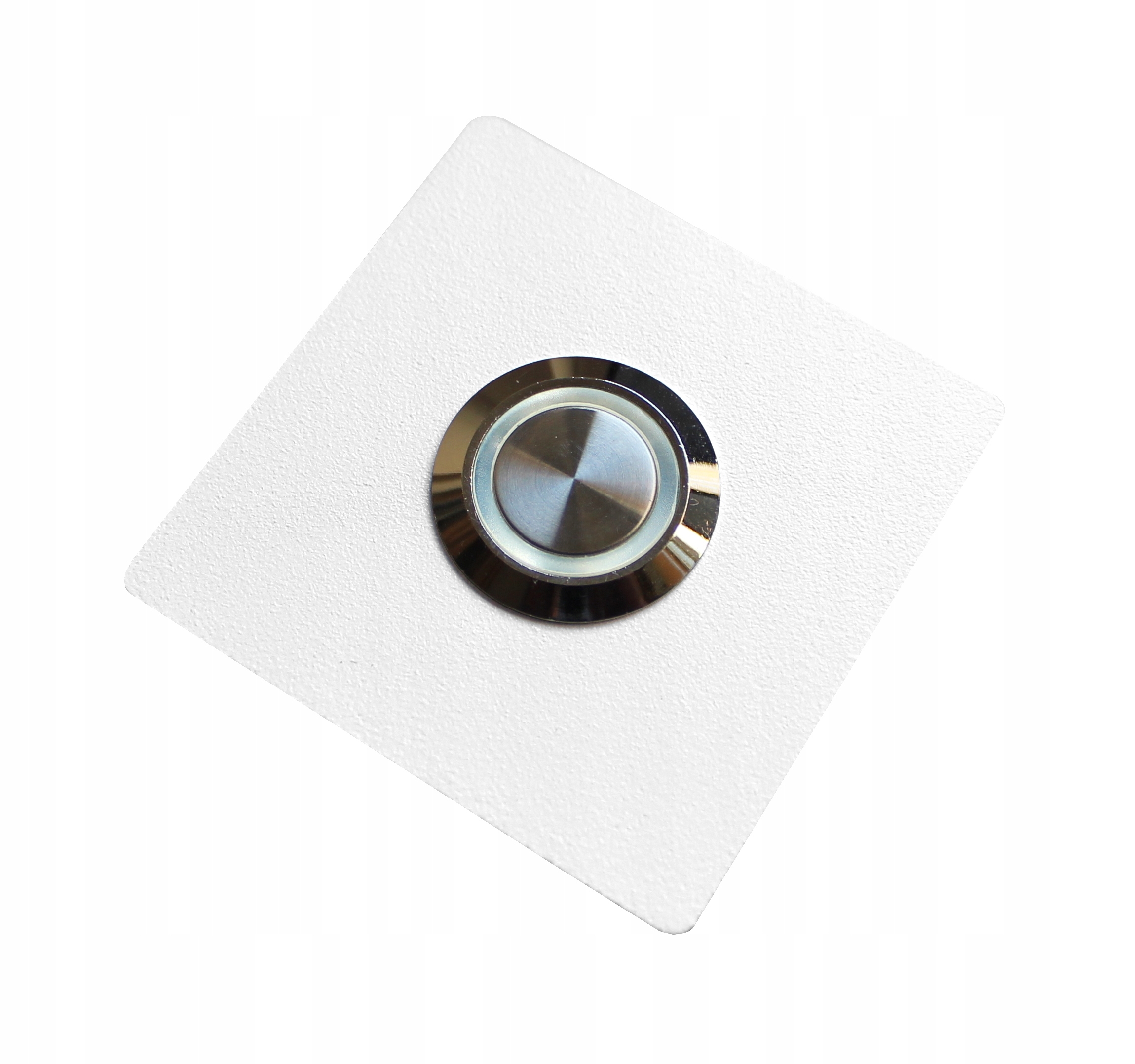 Tlačítko zvonku do interkomu k sloupku Kovové Led 9/12/24/230V 5x5 bílé