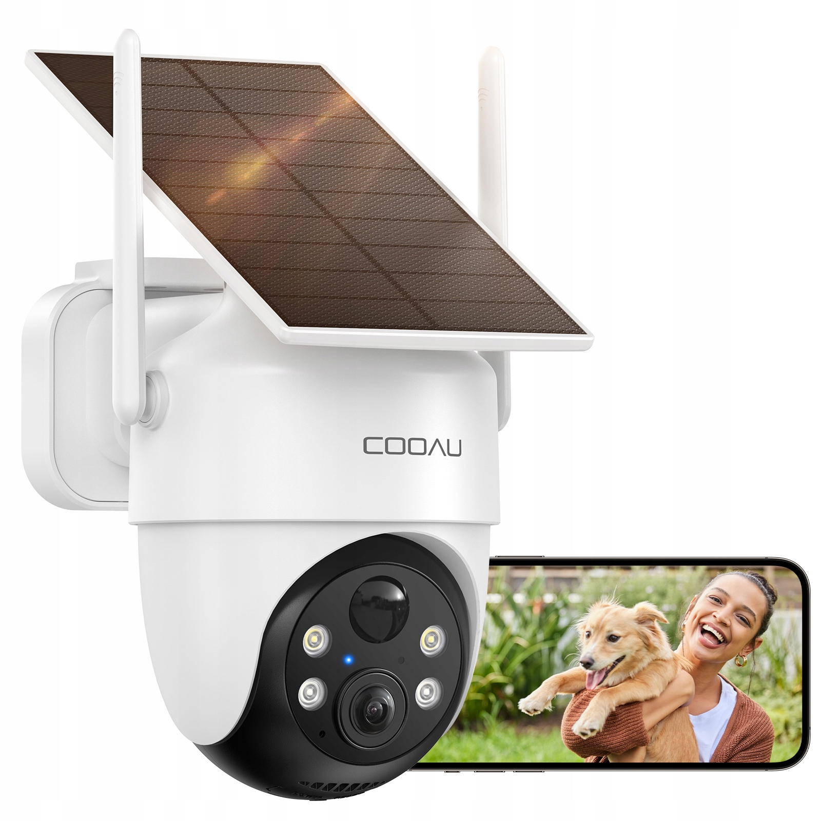 Venkovní Solární Kamera 3MPX S Výkonnou Baterií A Bezdrátovým Monitorováním Wifi