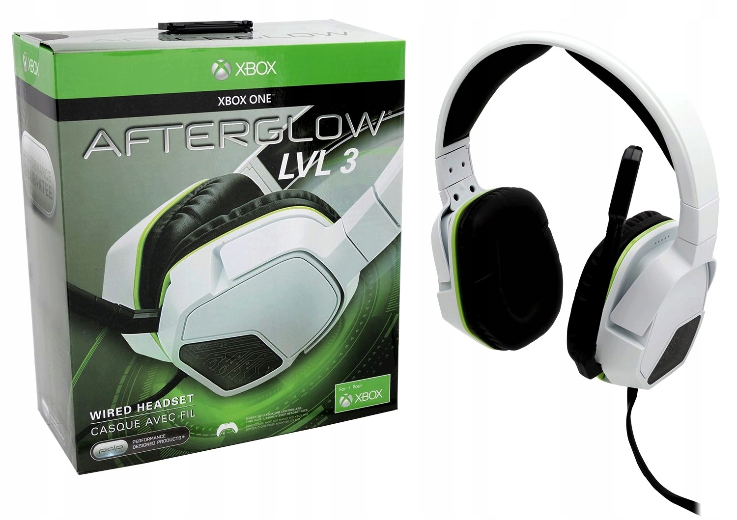 PDP Xbox Series One Słuchawki LvL.3 WHITE EAN (GTIN) 0708056058883