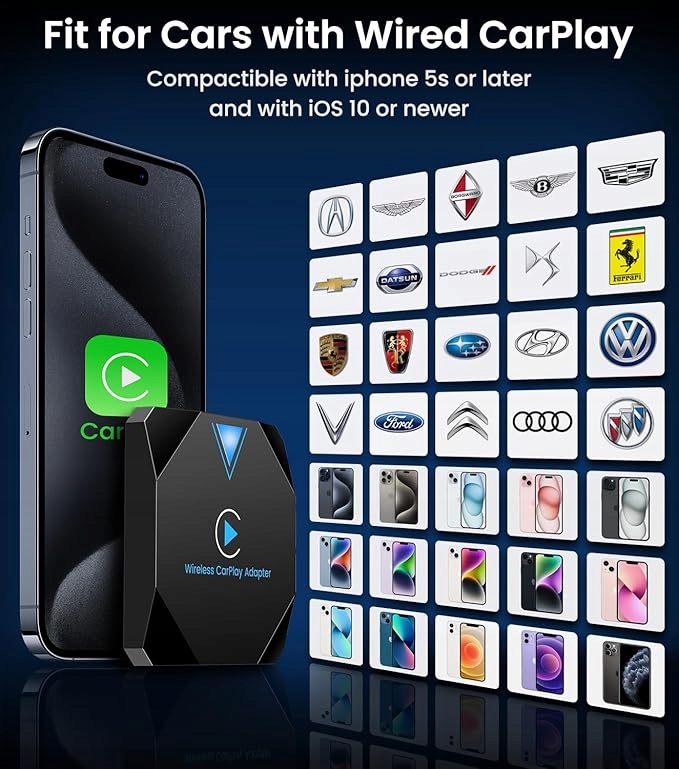 Bezprzewodowy adapter CarPlay do iPhone'a Rodzaj adapter