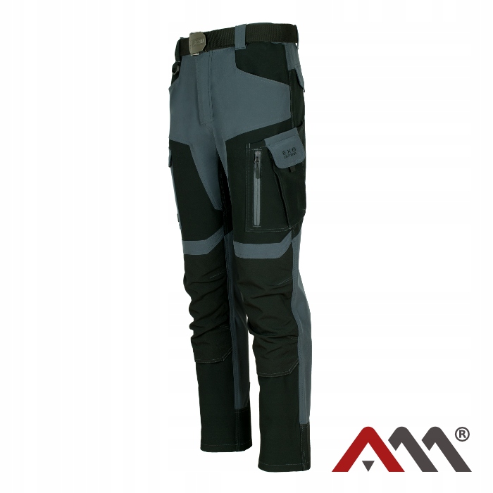 Art.mas Spodnie robocze długie softshell do pasa Exo Ultima szare r. 52