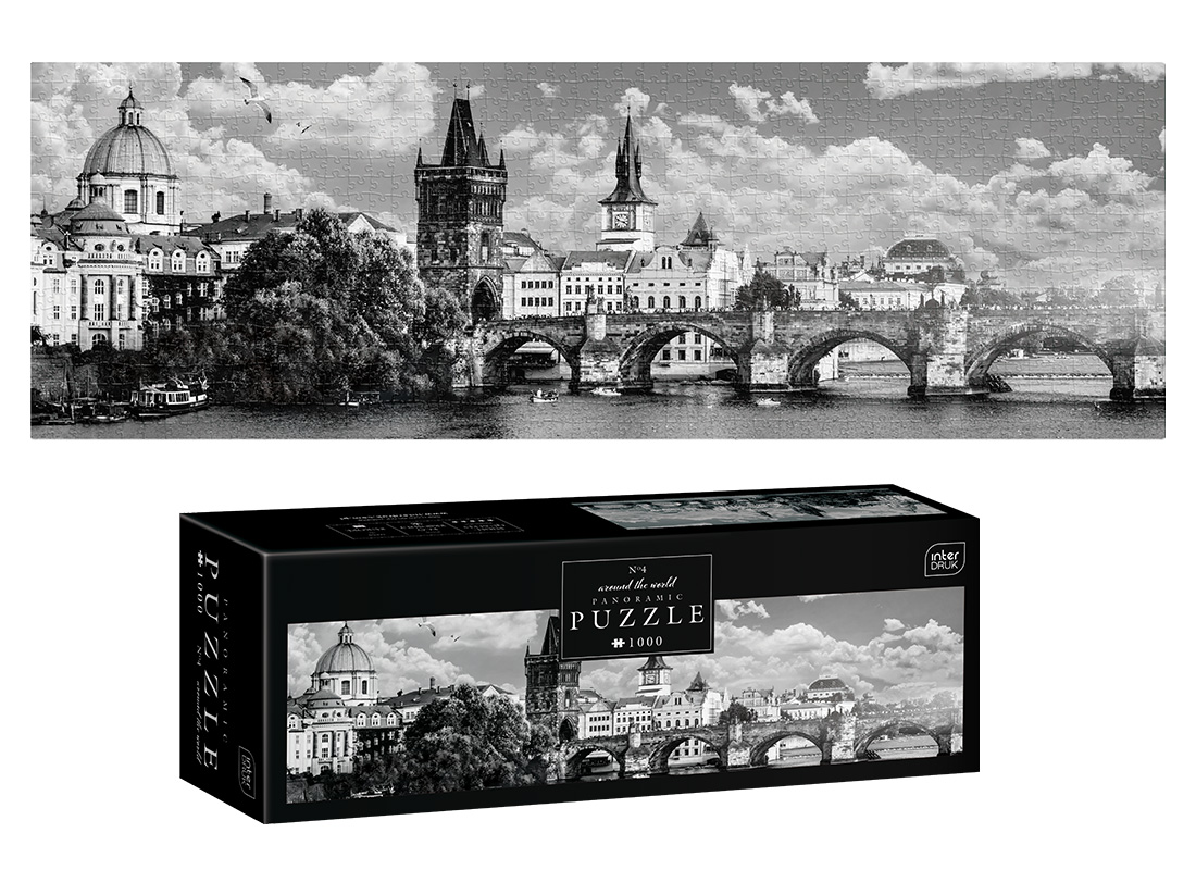 Puzzle InterDruk panorama 1000 el Around the World Marka Interdruk