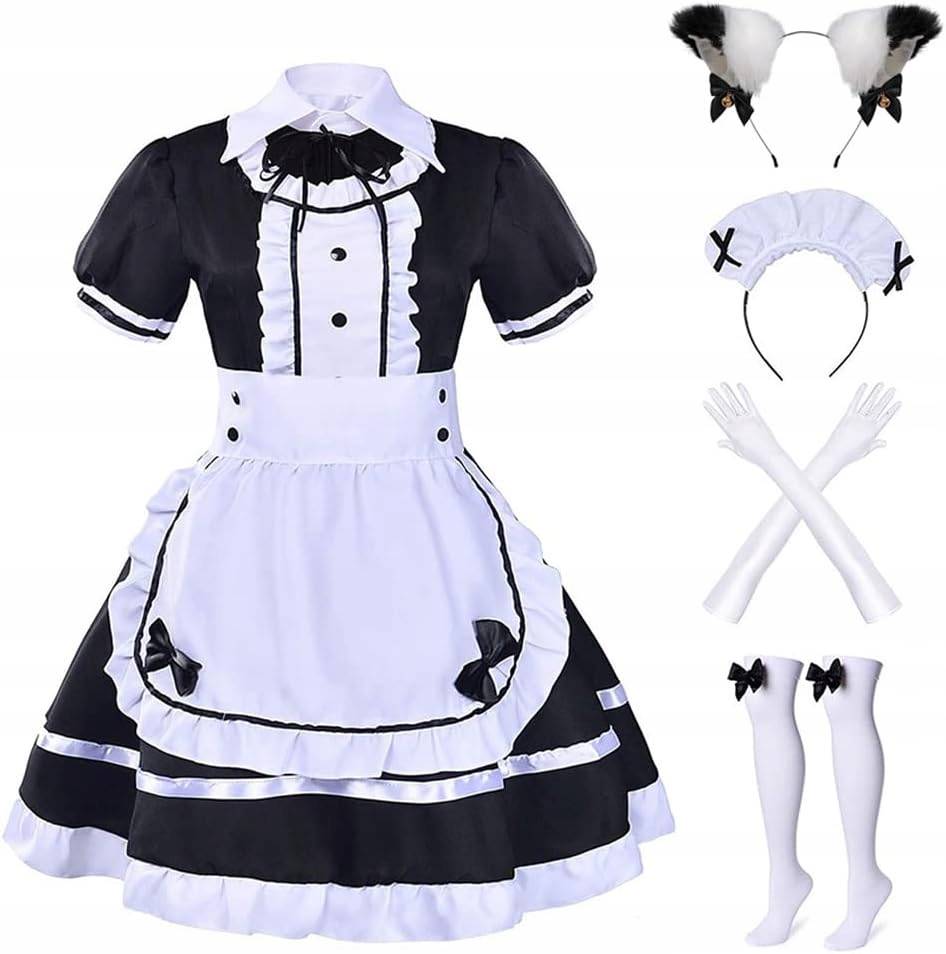 Kostým klasické pokojské pro dospělé Velikost M