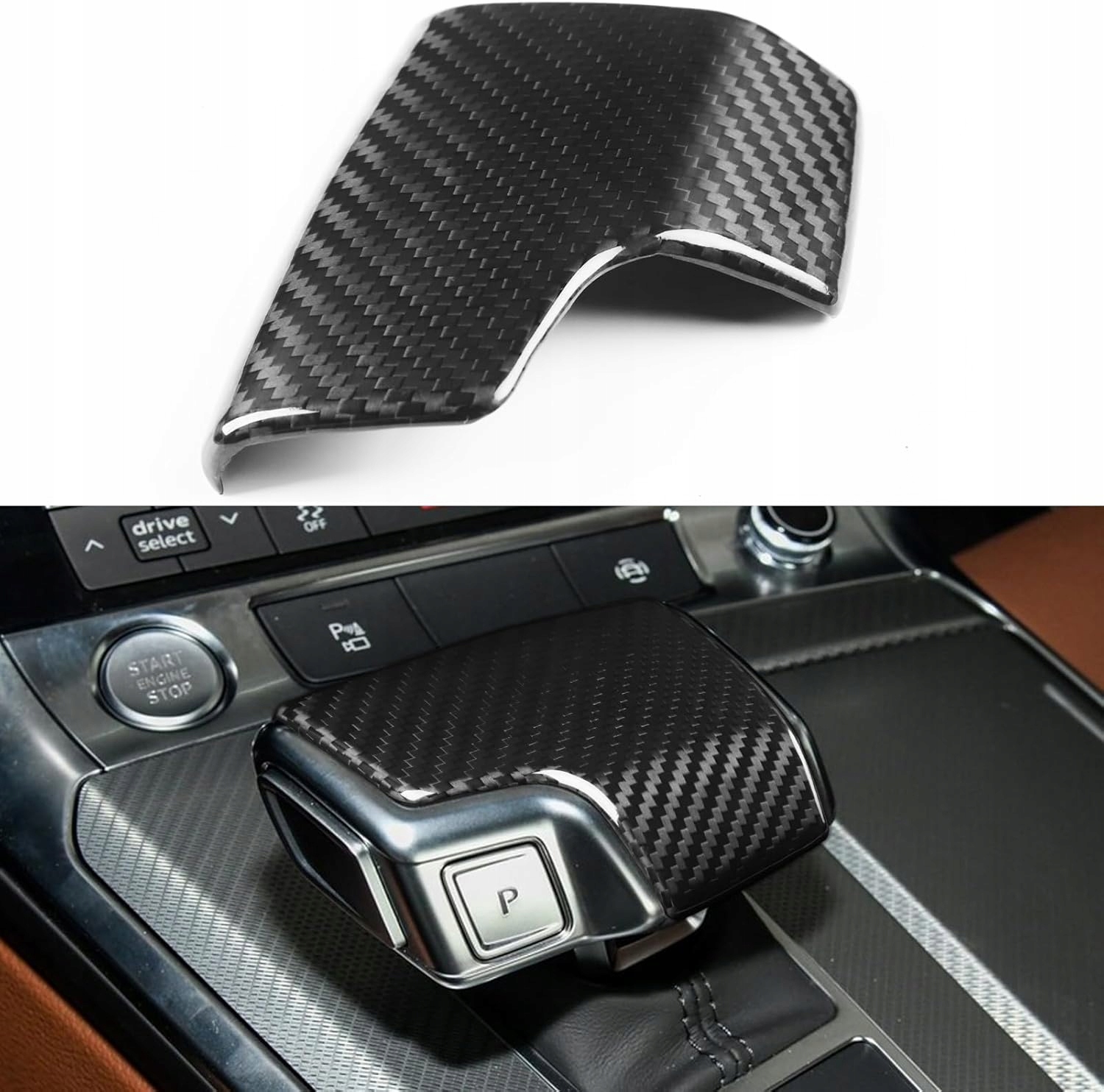 Krytka Řadicí Páky Pro Audi A6 S6 A7 S7 Q7 SQ7 Q8 SQ8 Carbon