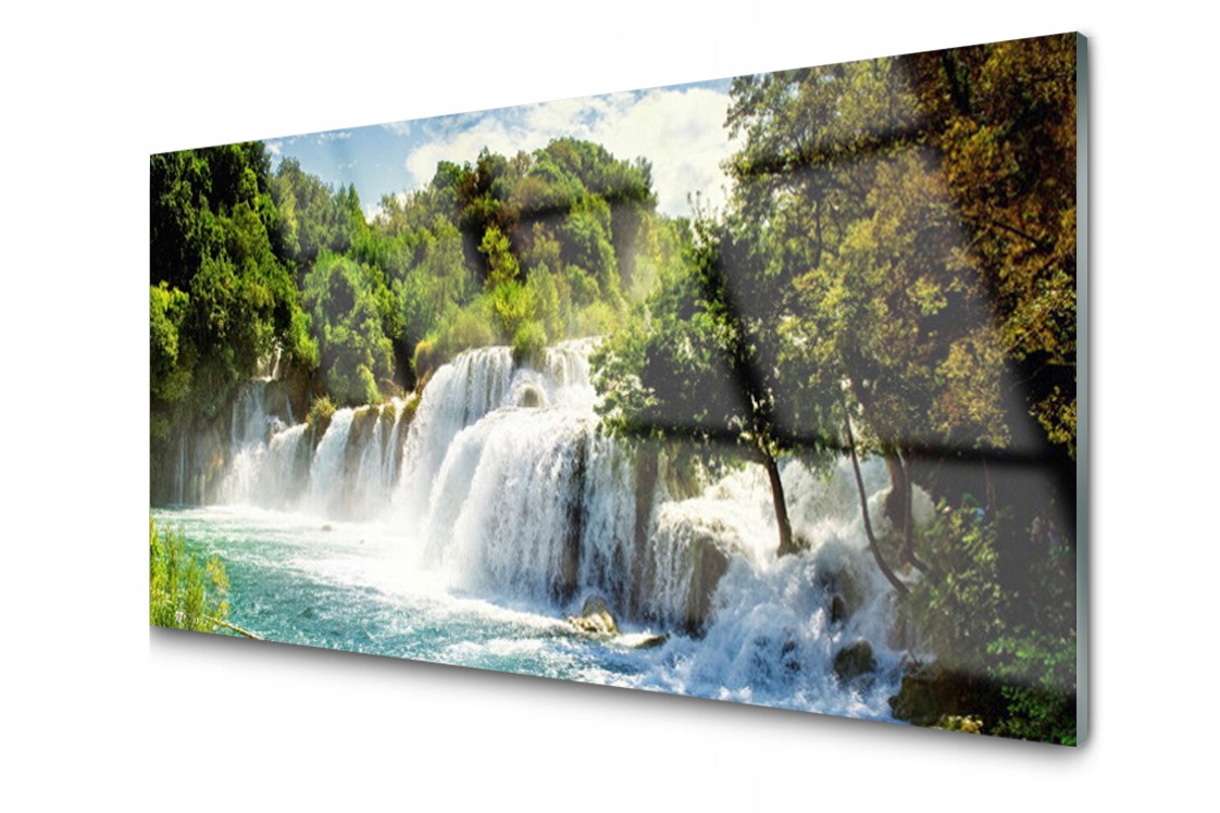 

Panel szklany Płytka Wodospad Las 120x60 + Klej