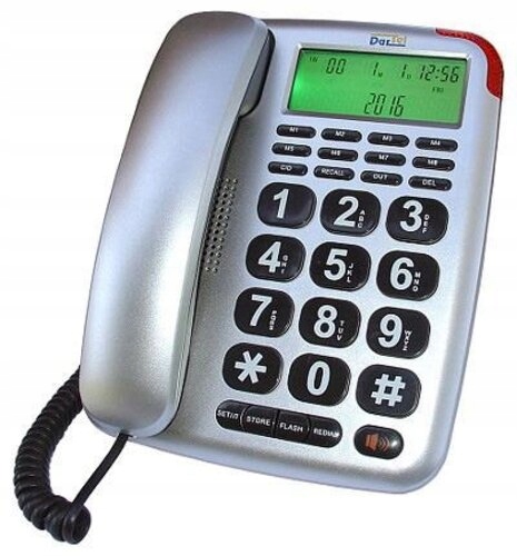 Telefon przewodowy Dartel LJ-290 Srebrny