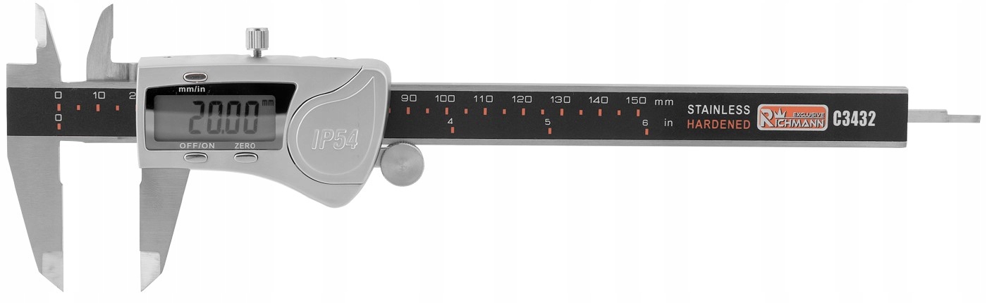 SUWMIARKA ELEKTRONICZNA 150mm +- 0.01mm IP54 RICHMANN C3432 Rodzaj elektroniczna