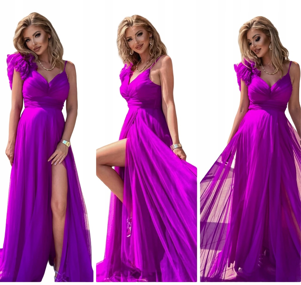 Milagros Biskupia Šaty Dlouhá Šaty tylová princezna svatební hostina M