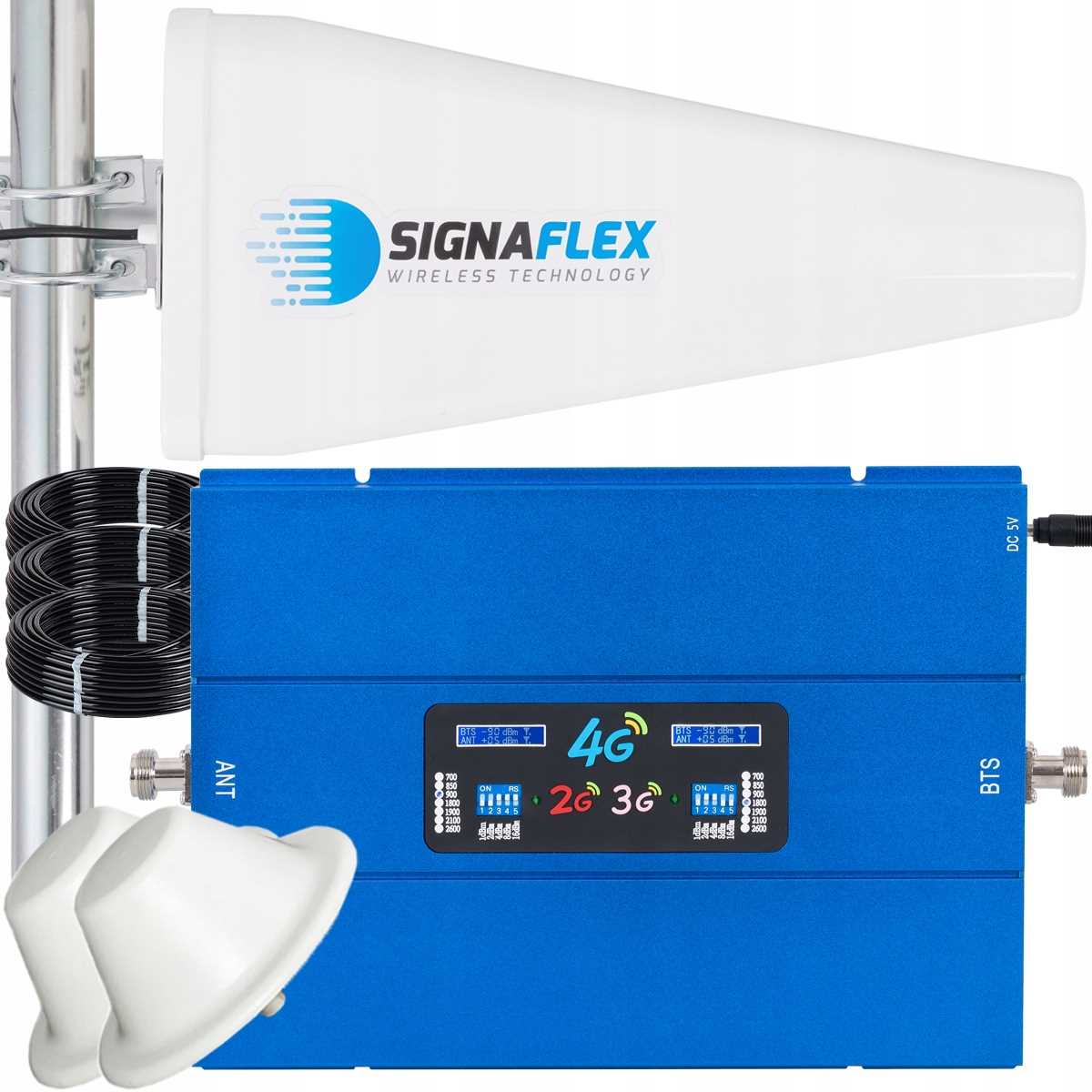 Silný Zosilňovač Dosahu Gsm 2G 3G 4G 3 Antény