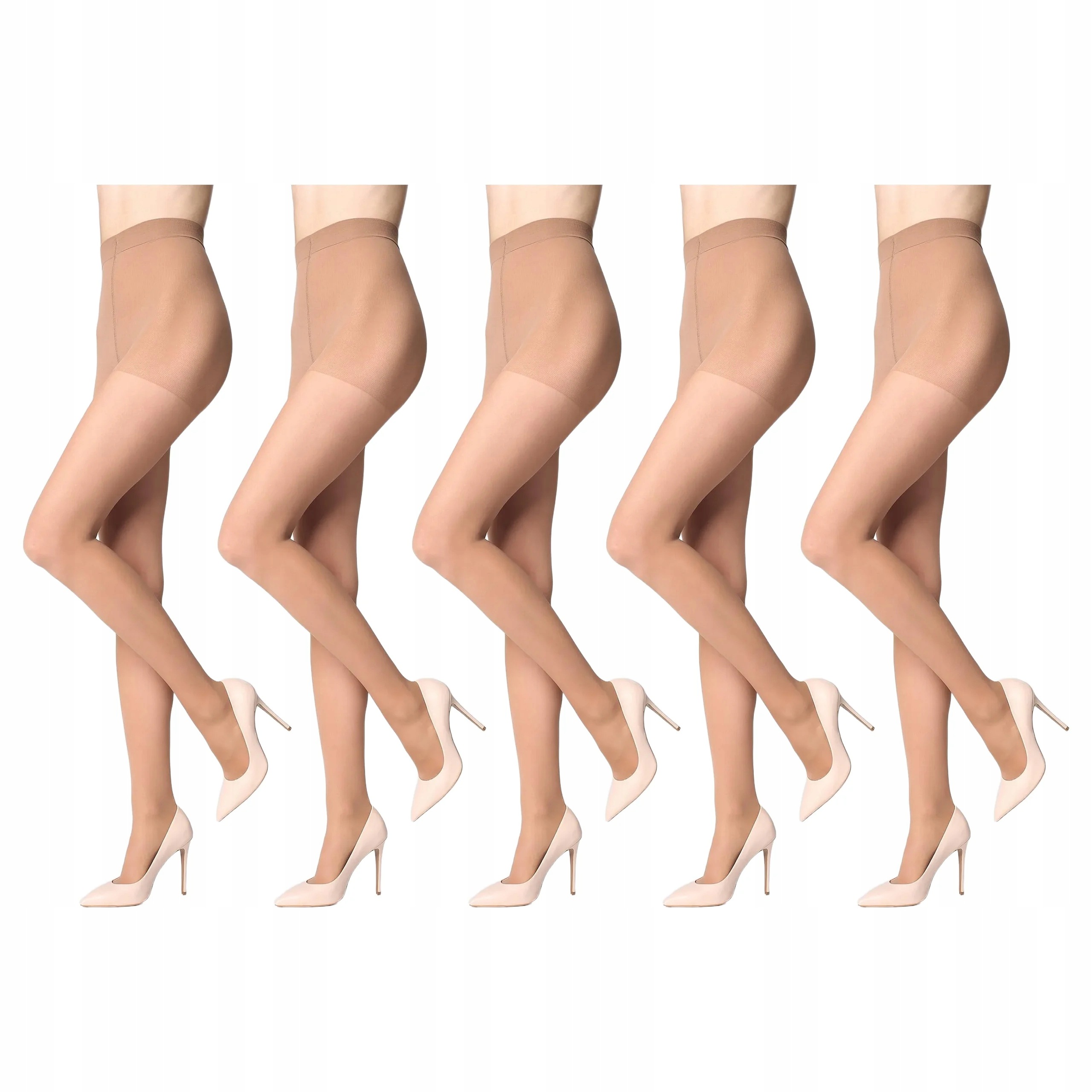 5x Protikřečové punčocháče Relax 20 den Marilyn Beige 2-S
