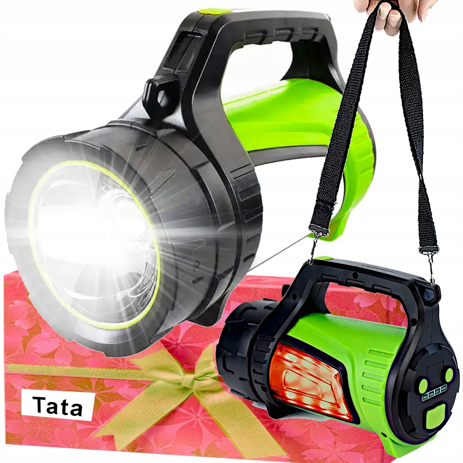 LATARKA SZPERACZ REFLEKTOR 1200lm AKUMULATOROWA USB POWERBANK 5 TRYBÓW