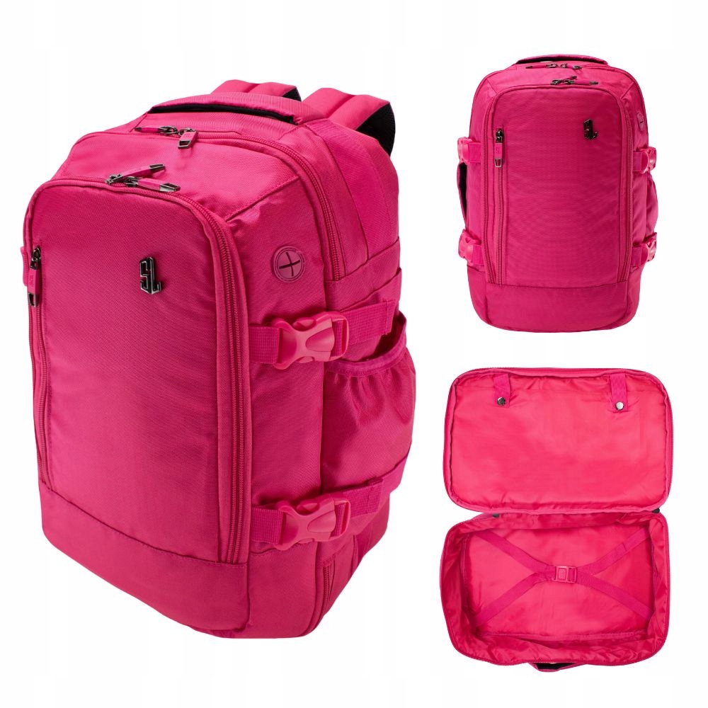 Batoh kabinový do letadla Semi Line P8298-2 fuchsiový, prostorný, lehký Wizz Air