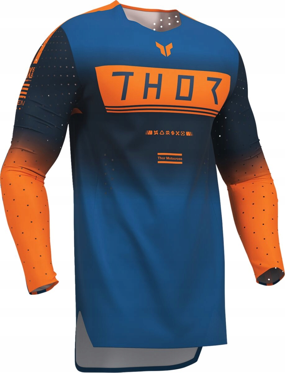 Mikina Na Crossa Quada Atv Thor Sportmode Geo Midnight/blue M 2910-8753