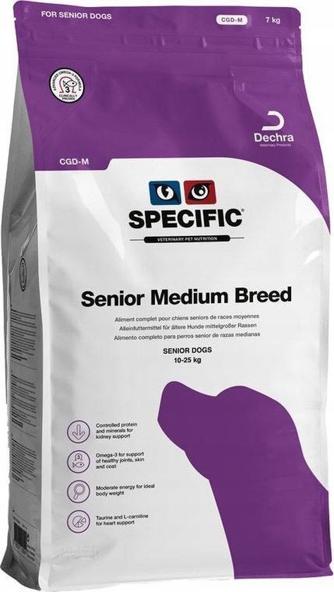 Levně Suché krmivo pro starší psy středních plemen Cgd-m Specific 10+2kg , 12 kg