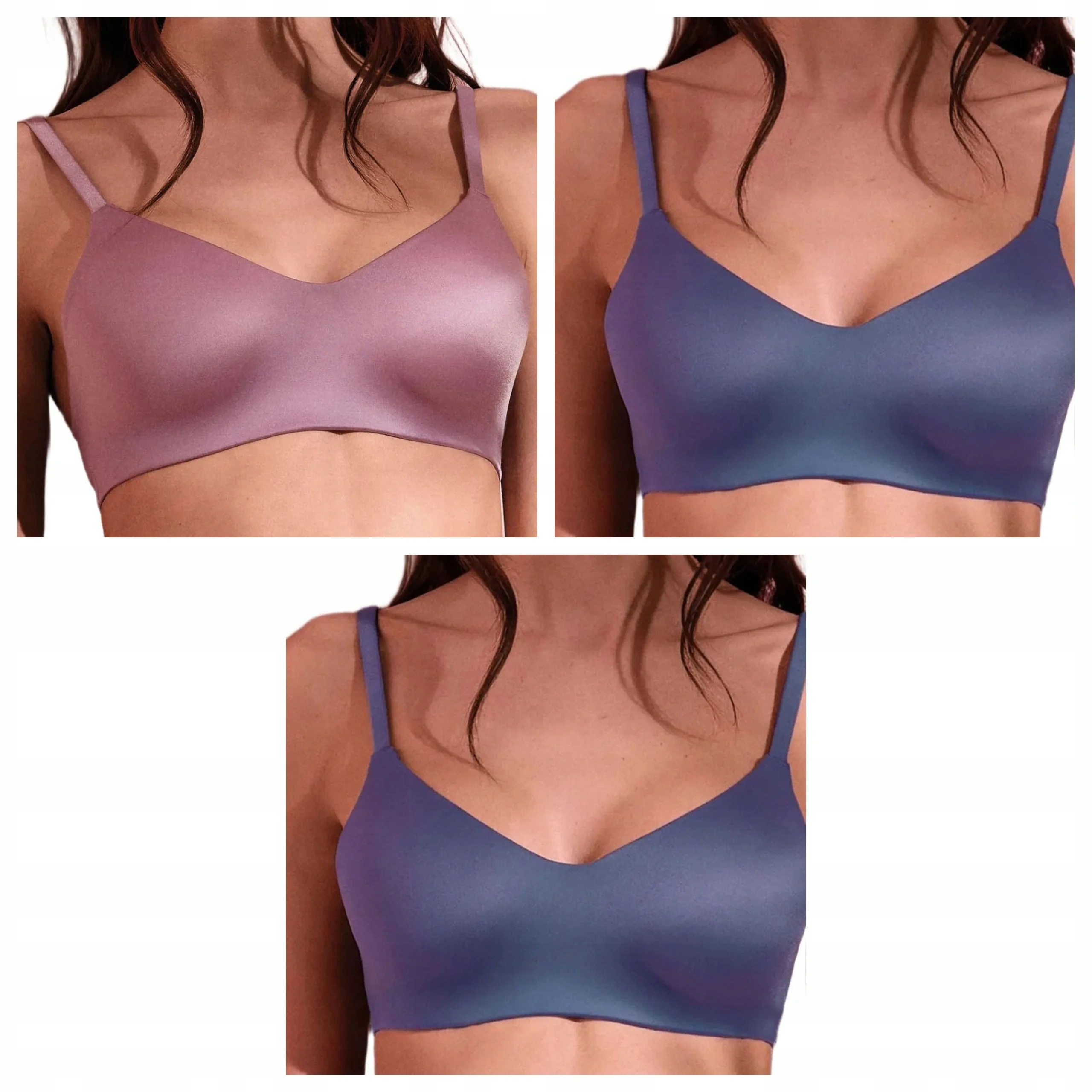 3 ks Podprsenka Lormar Active Ultrashine 2x jeans růžová Xs