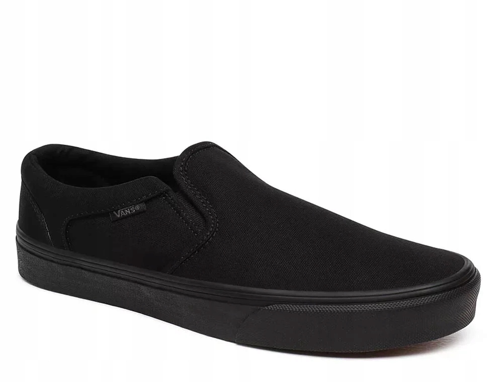 Pánské tenisky mokasíny nazouvací černé Vans Asher VN000SEQ186 44.5