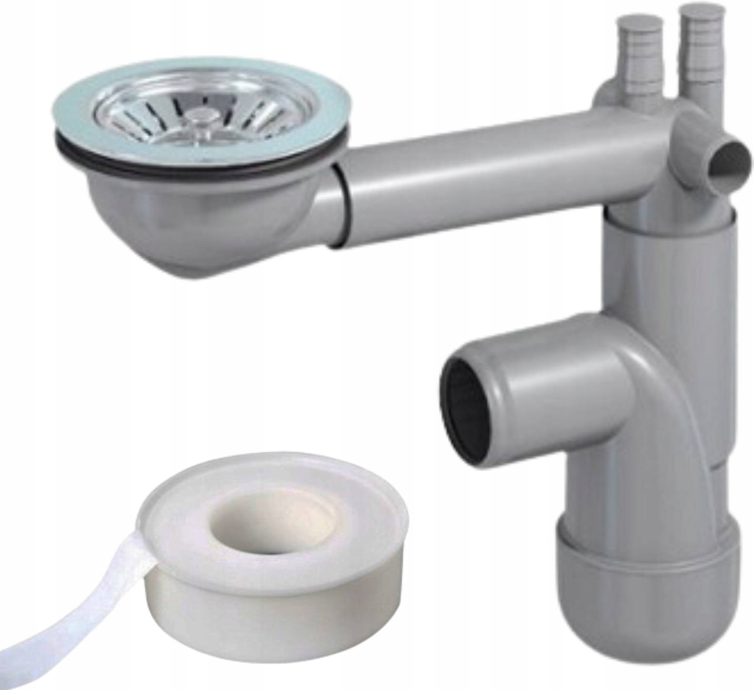 SYFON PREXEX DO ZLEWU OSZCZĘDZAJĄCY MIEJSCE REGULOWANY 115+TAŚMA TEFLONOWA