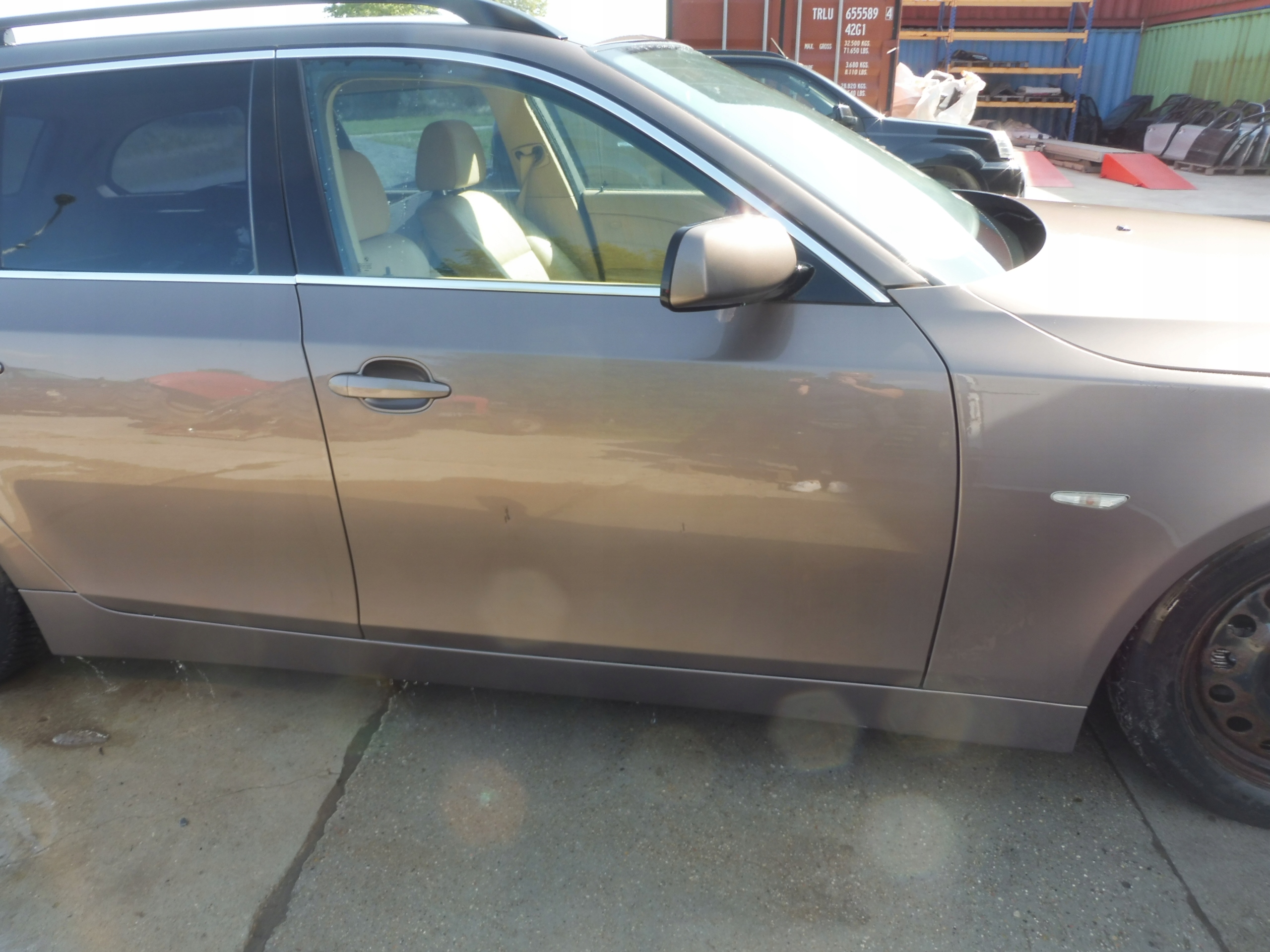 Bmw E60 E61 двери праве перед AMETHYSTGRAU A09/8