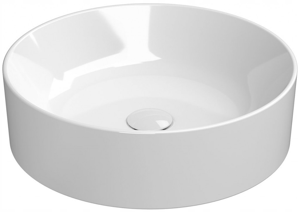 Kube X keramické umývadlo na dosku, priemer 45cm, biela ExtraGlaze (942711)