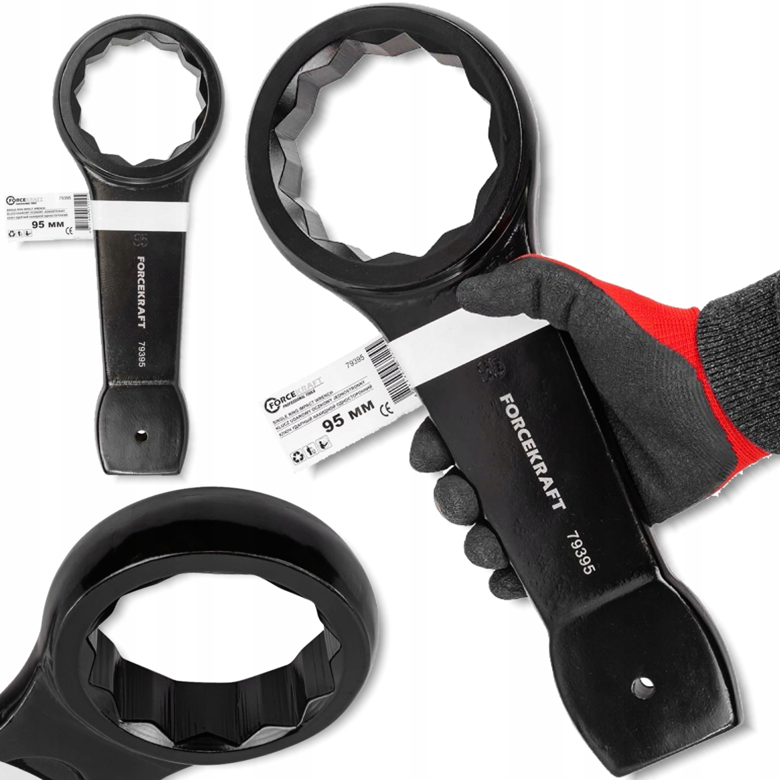 Očkový kľúč jednostranný na úder 95 mm Forcekraft