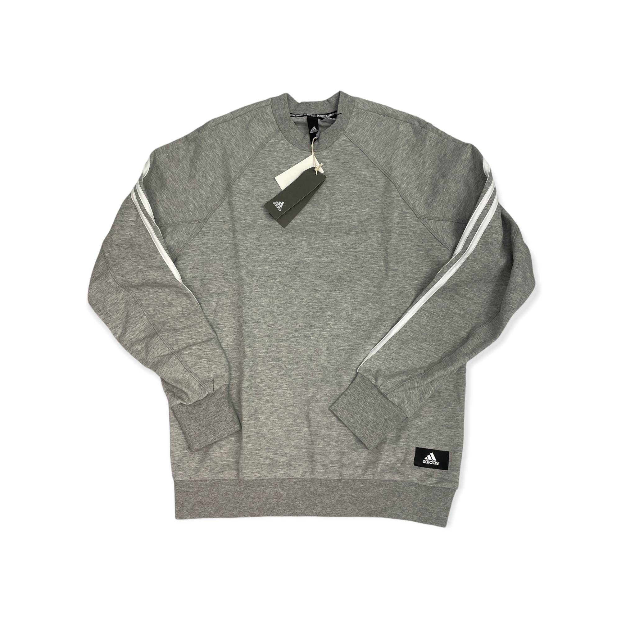 Zatahovací šedá pánská mikina Adidas M