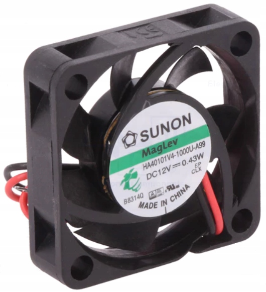 

Sunon 40x40x10 Wentylator osiowy 4010 12V Cichy