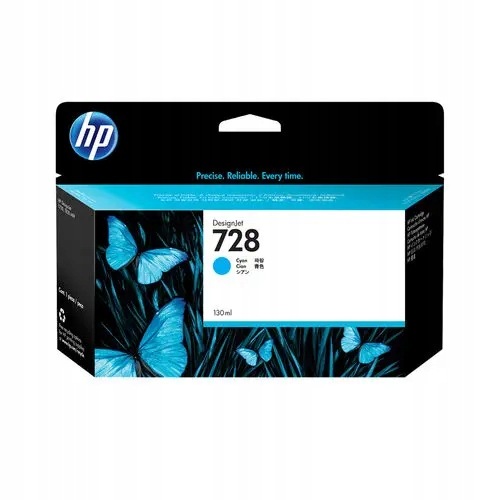 Inkoustová náplň Hp 728 Cyan F9J67A 130ml pro Hp T730 T830