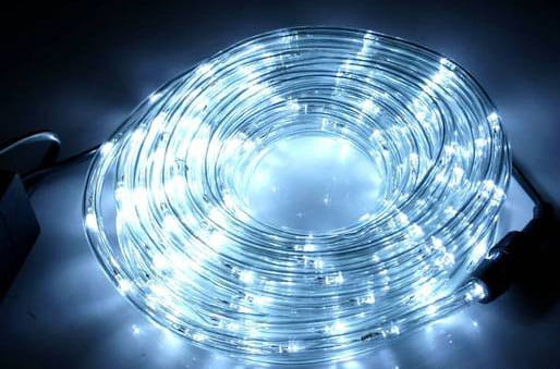 WĄŻ ŚWIETLNY LAMPKI CHOINKOWE LED BIAŁY ZIMNY 18M ZEW. PROGRAMATOR IP44 Marka inna