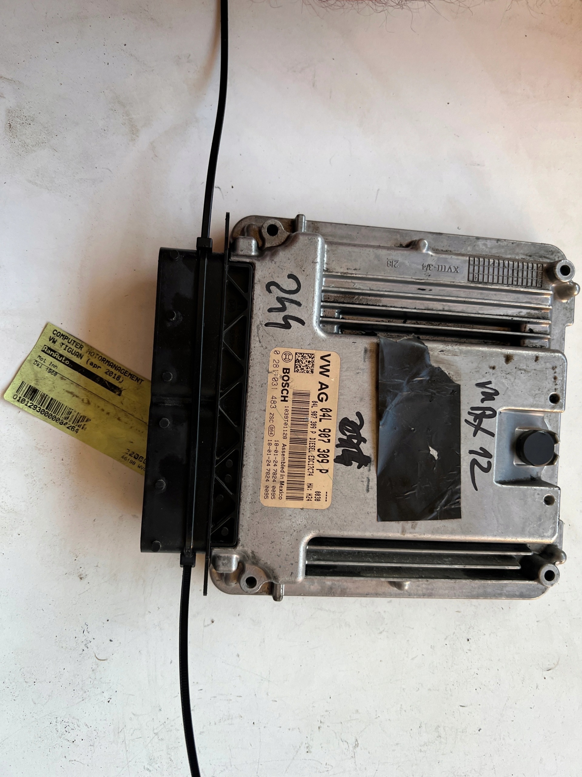 VW T-ROC DFGA 2.0 TDI 04L907309P 0281031483 EDC17C74 computer Originale