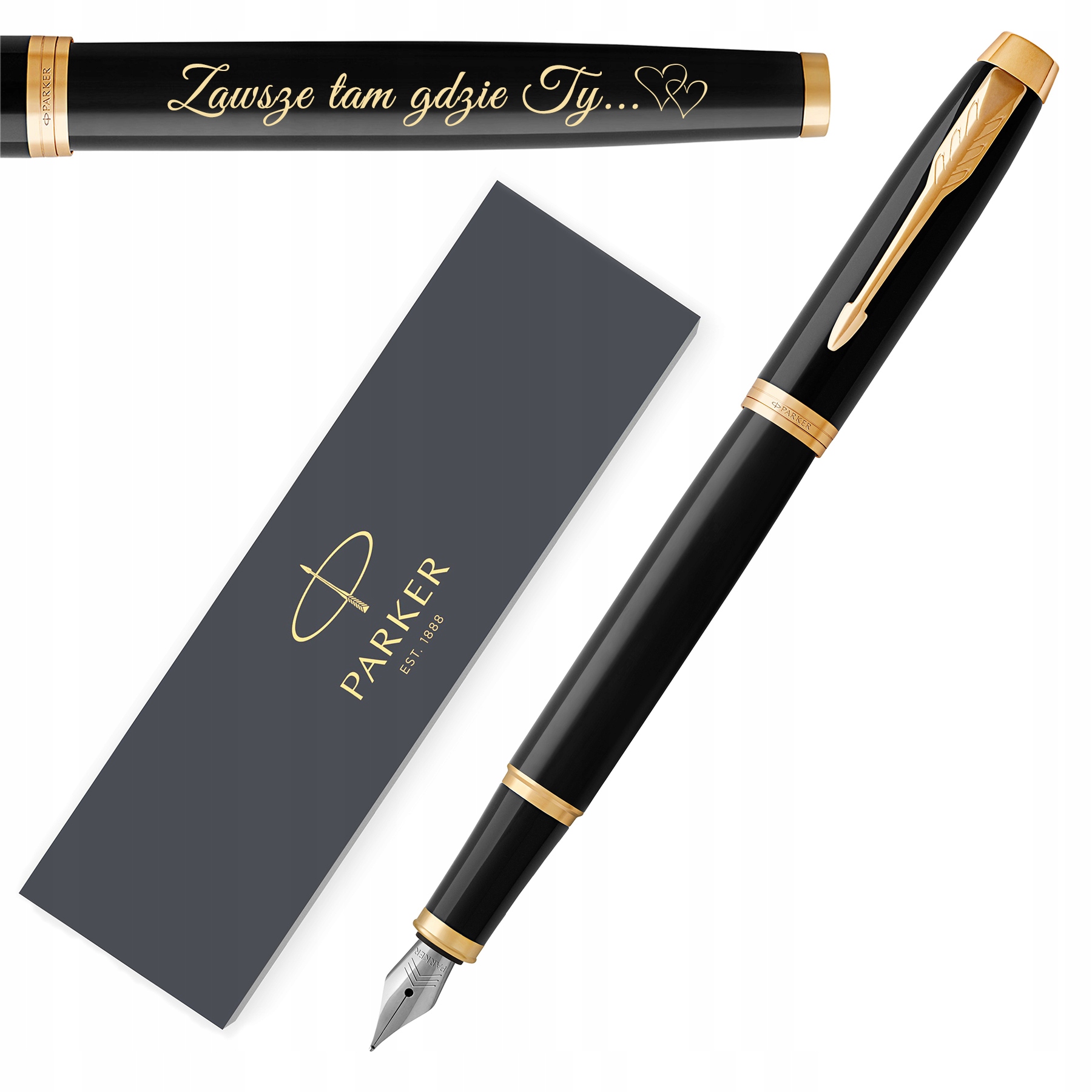 

Pióro Wieczne Parker IM czarne Gt z Grawerem