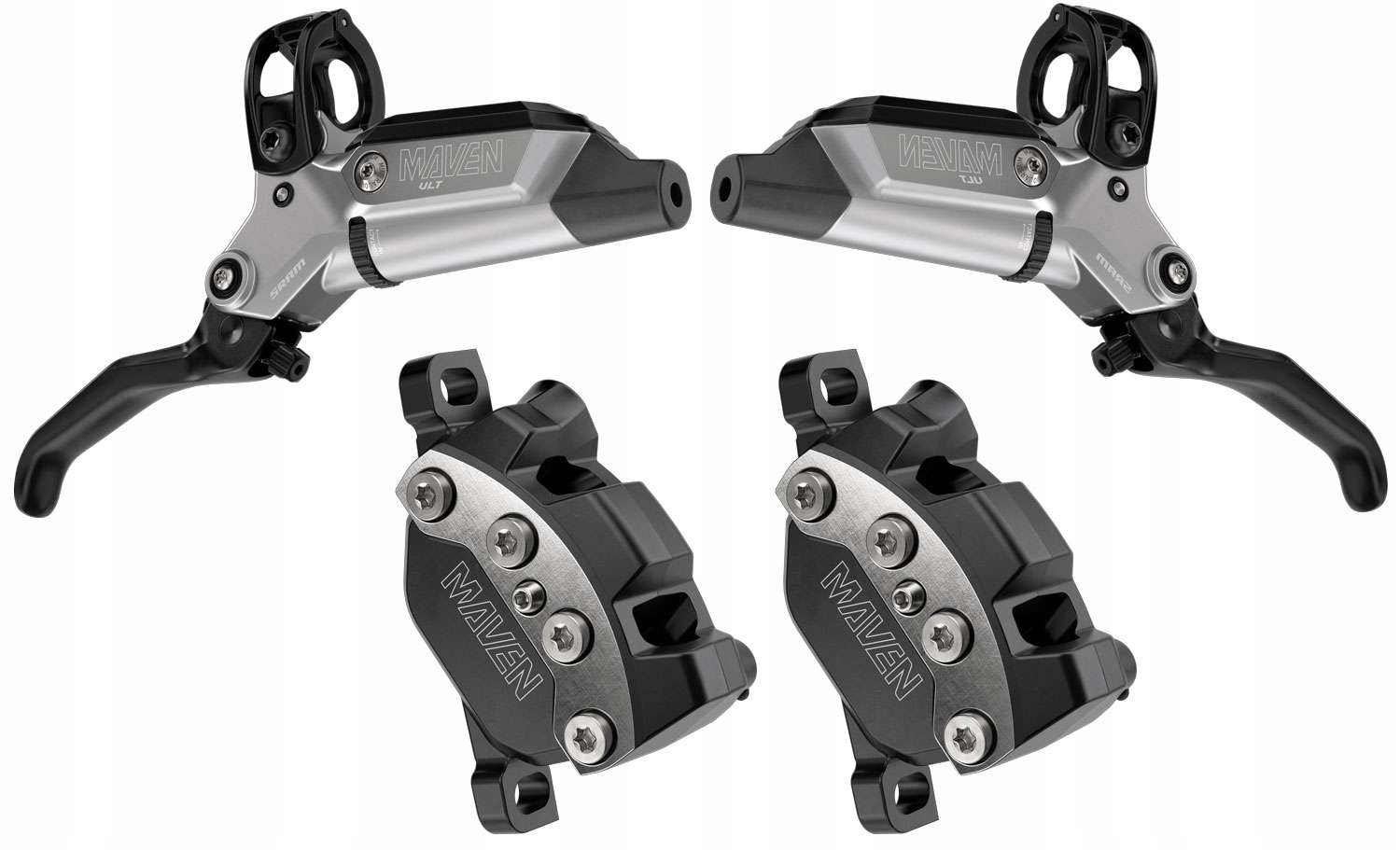 2 x Sram Maven Ultimate Brzdová sada P+t Stealth Anodized sada 2 ks