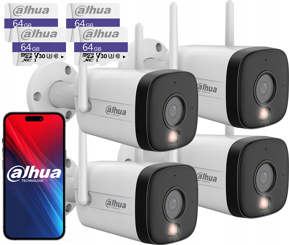 WiFi kamera 5MPx Dahua 4x IPC-HFW1539DTK1-SAW-IL Detekcia Mikrofón 64 Gb