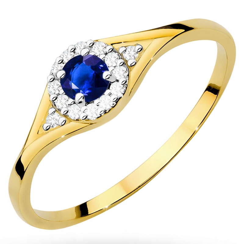 Zlatý Zásnubní Prstýnek 585 Se Zirkony vel. 16