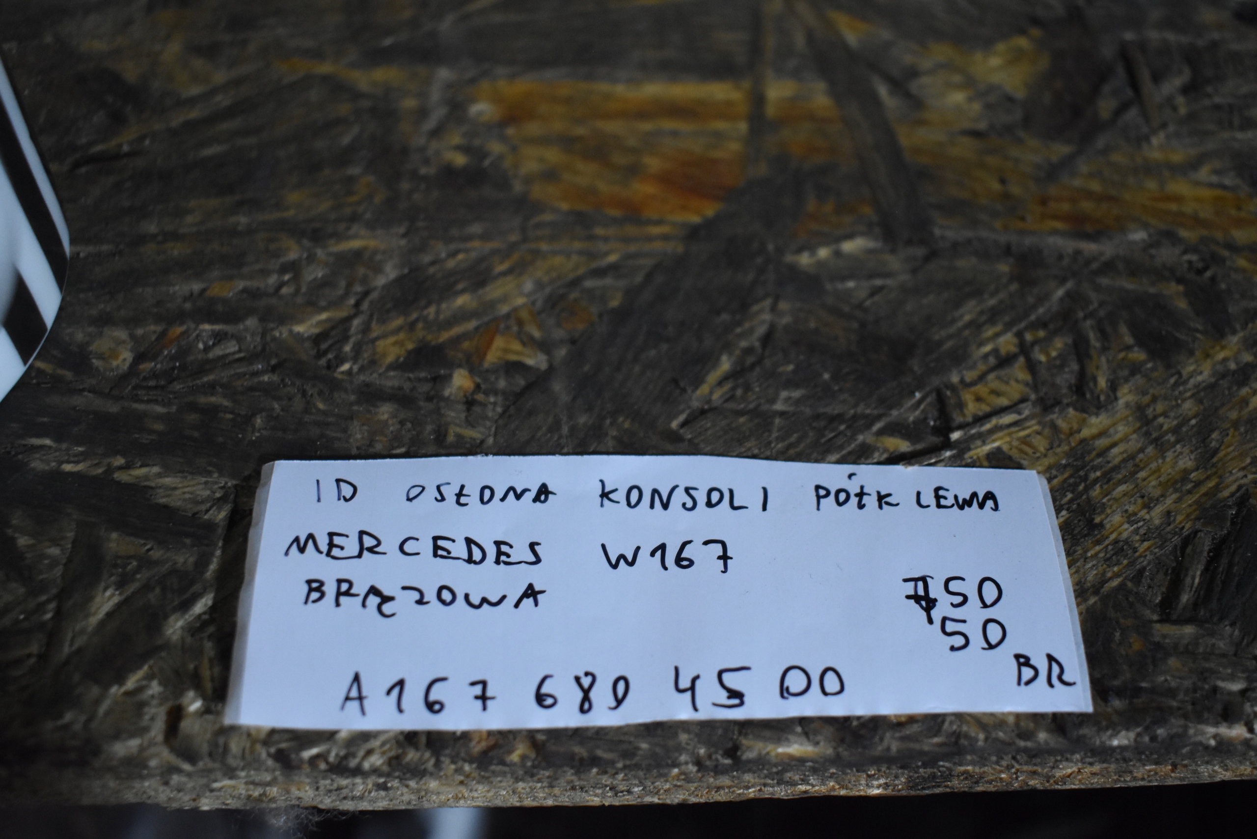 IDEALNA Blende Abdeckung konsole Abdeckung, Hutablage links MERCEDES W167 1