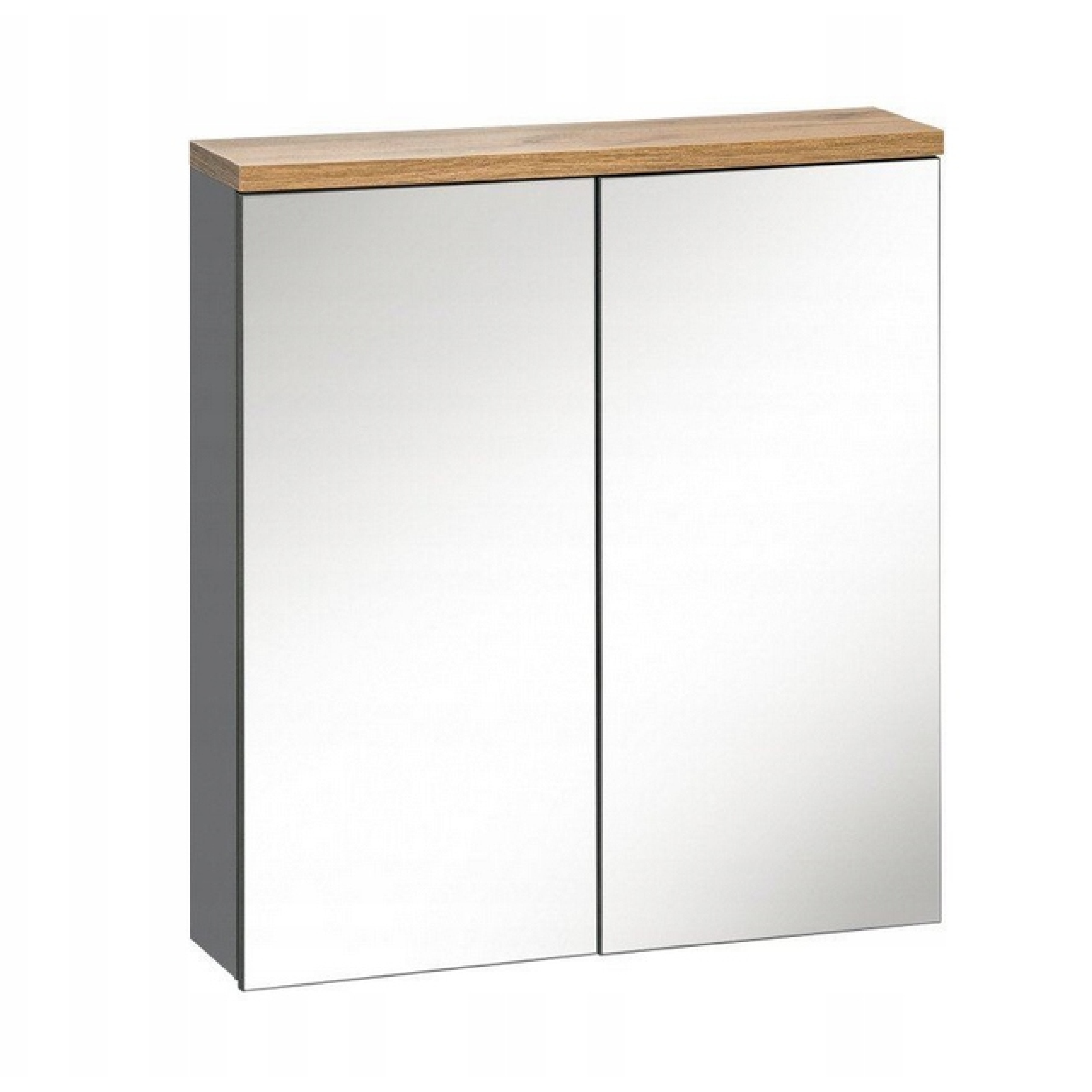 Koupelnová skříňka Se zrcadlem Bali 60 cm Šedá