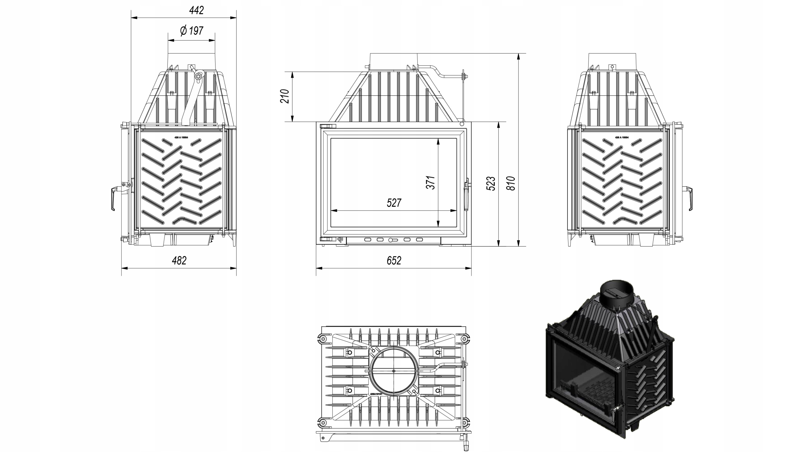 KOMINEK ZUZIA 15 kW ŻELIWNY MOCNY CIĘŻKI EKOPROJEKT SZYBER Kod producenta ZUZIA/PF