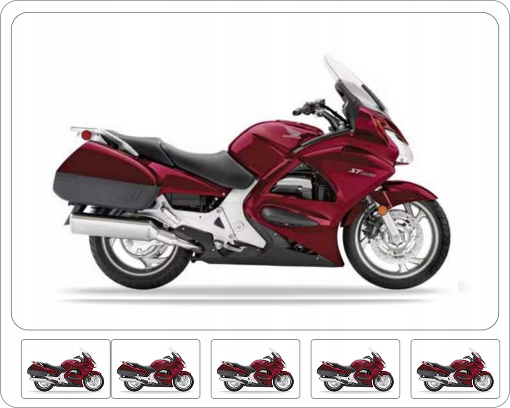 Samolepky Juula Pro Honda St 1300 Pan European Usa 2005 Červená R151