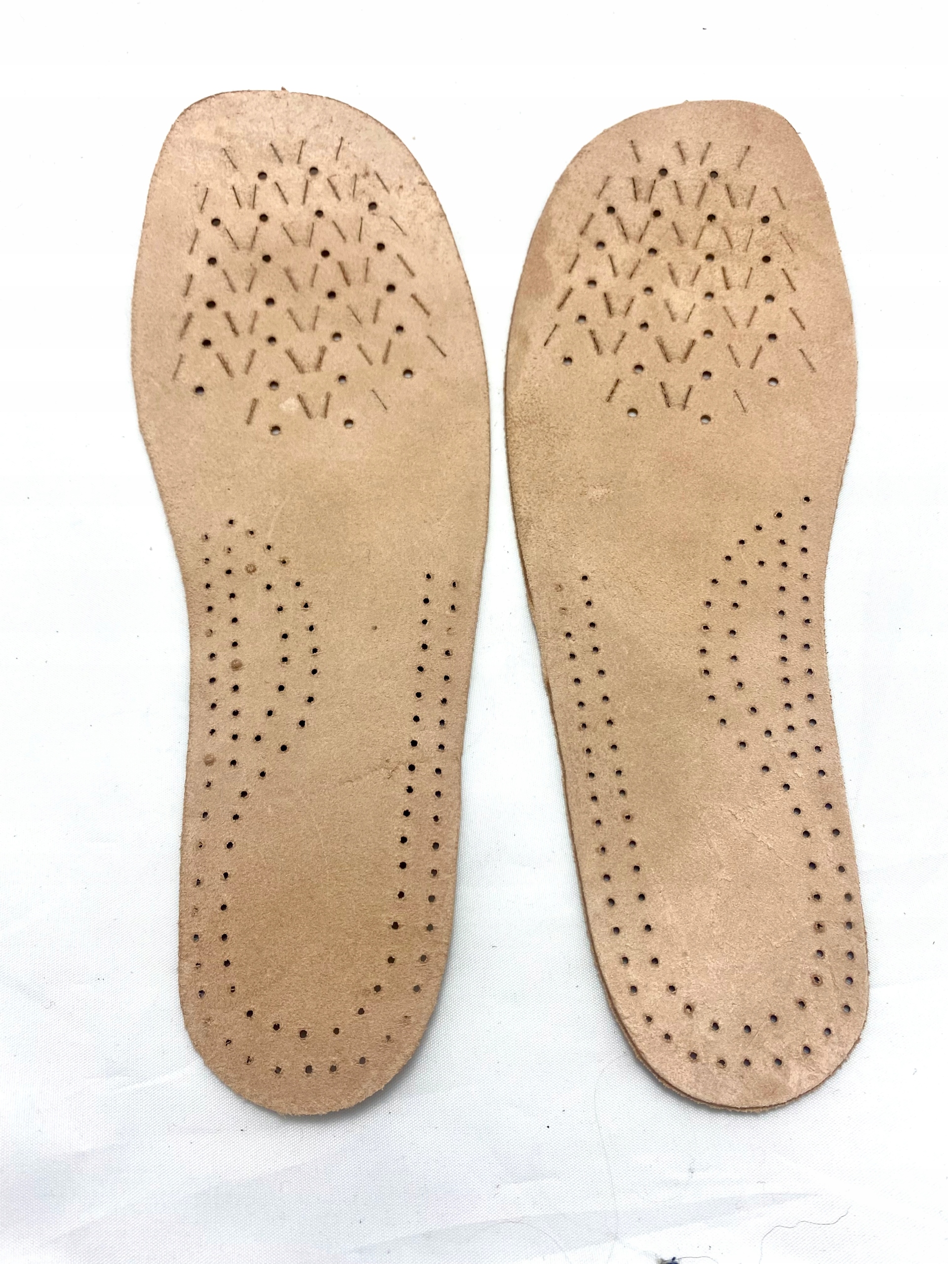 WKŁADKI DO BUTÓW SKÓRA LICOWA NATURALNE PRZECIWPOTNE ODDYCHAJĄCE MĘSKIE 46 Rozmiar 46