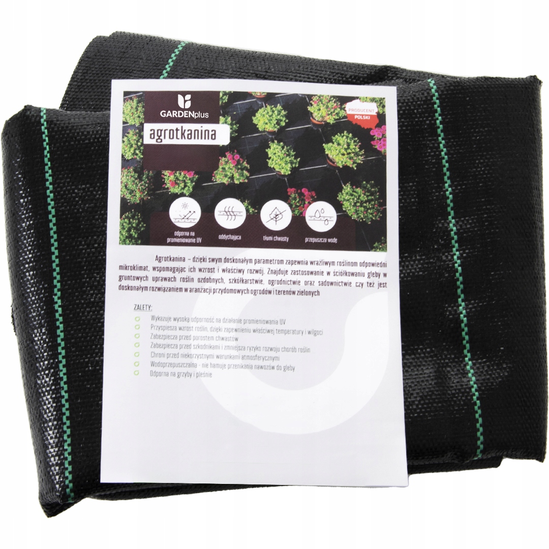 

Mocna Agrotkanina na Chwasty 100g/m2 Mata 1,6 x 5M