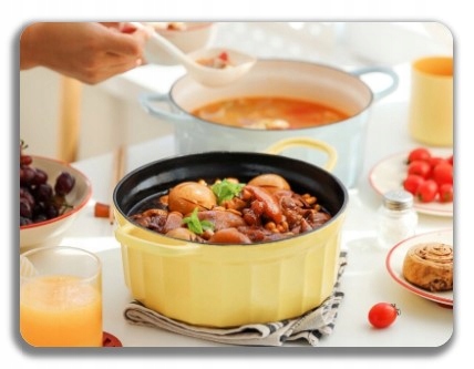 BUYDEEM Emaliowane naczynie żeliwne 2,9L, CP521, Mellow Yellow — 7